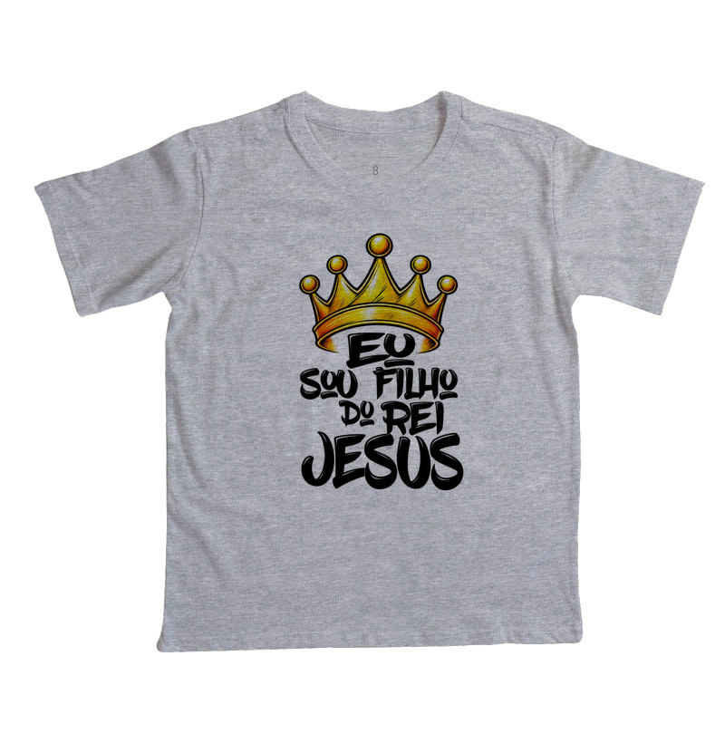 Camiseta Infantil Eu Sou Filho do Rei Jesus - Imagem 4