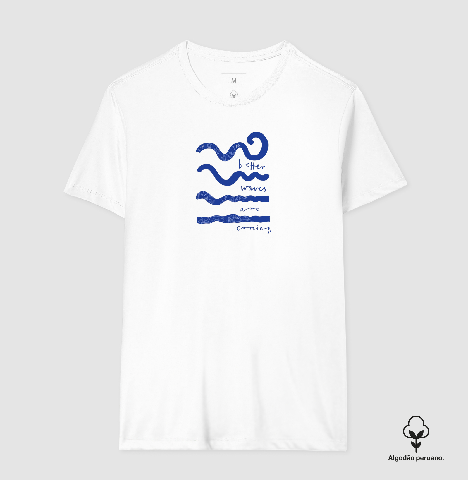 Better Waves Are Coming Algodão Peruano - Imagem 2