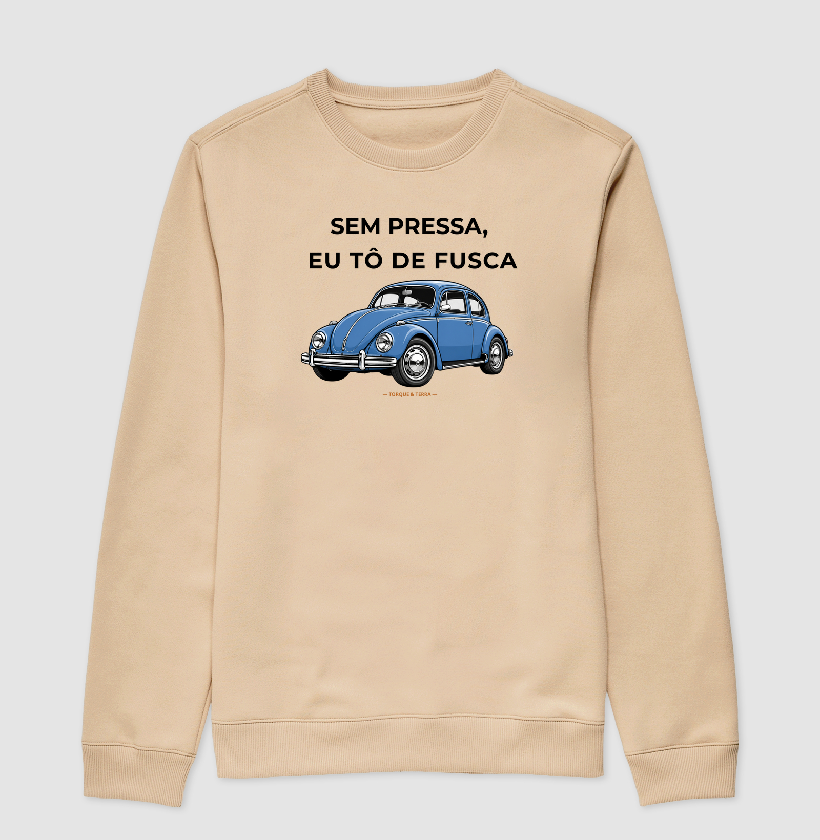 Sem pressa, eu tô de fusca - Azul médio acinzentado - Imagem 3