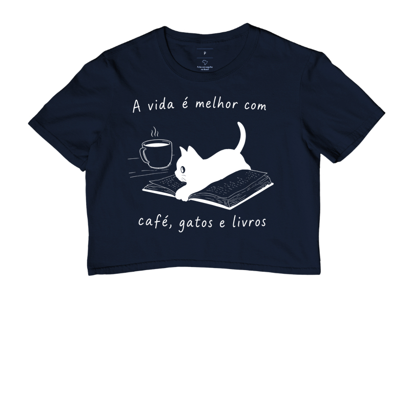 A Vida é Melhor com Café, Gatos e Livros - Imagem 4