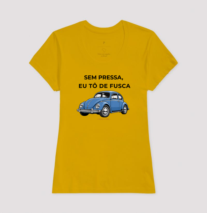 Sem pressa, eu tô de fusca - Azul médio acinzentado - Imagem 13