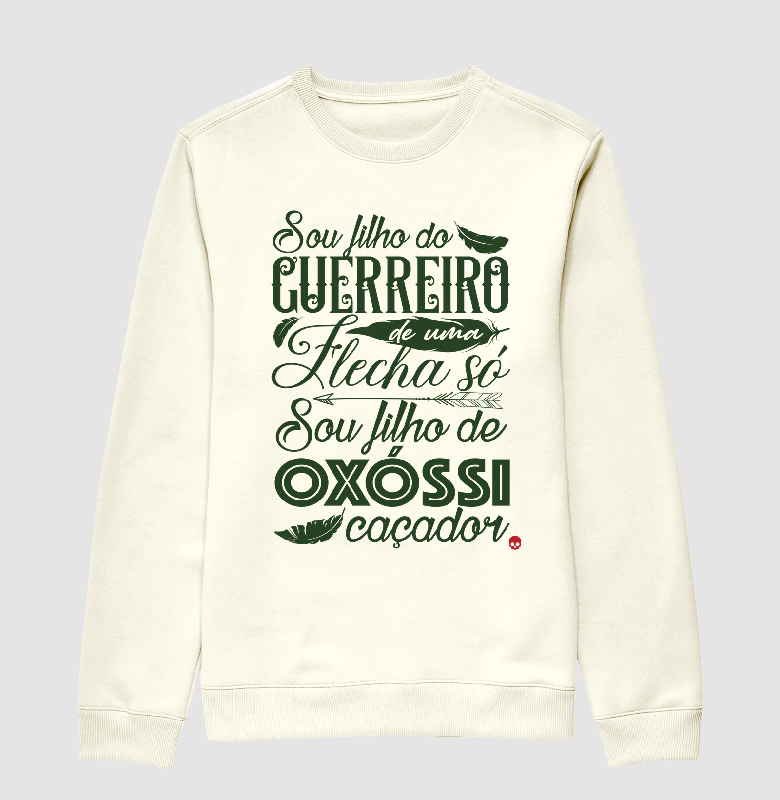 Moletom Unissex Umbanda Oxóssi - Sou filho de um Guerreiro - Imagem 2