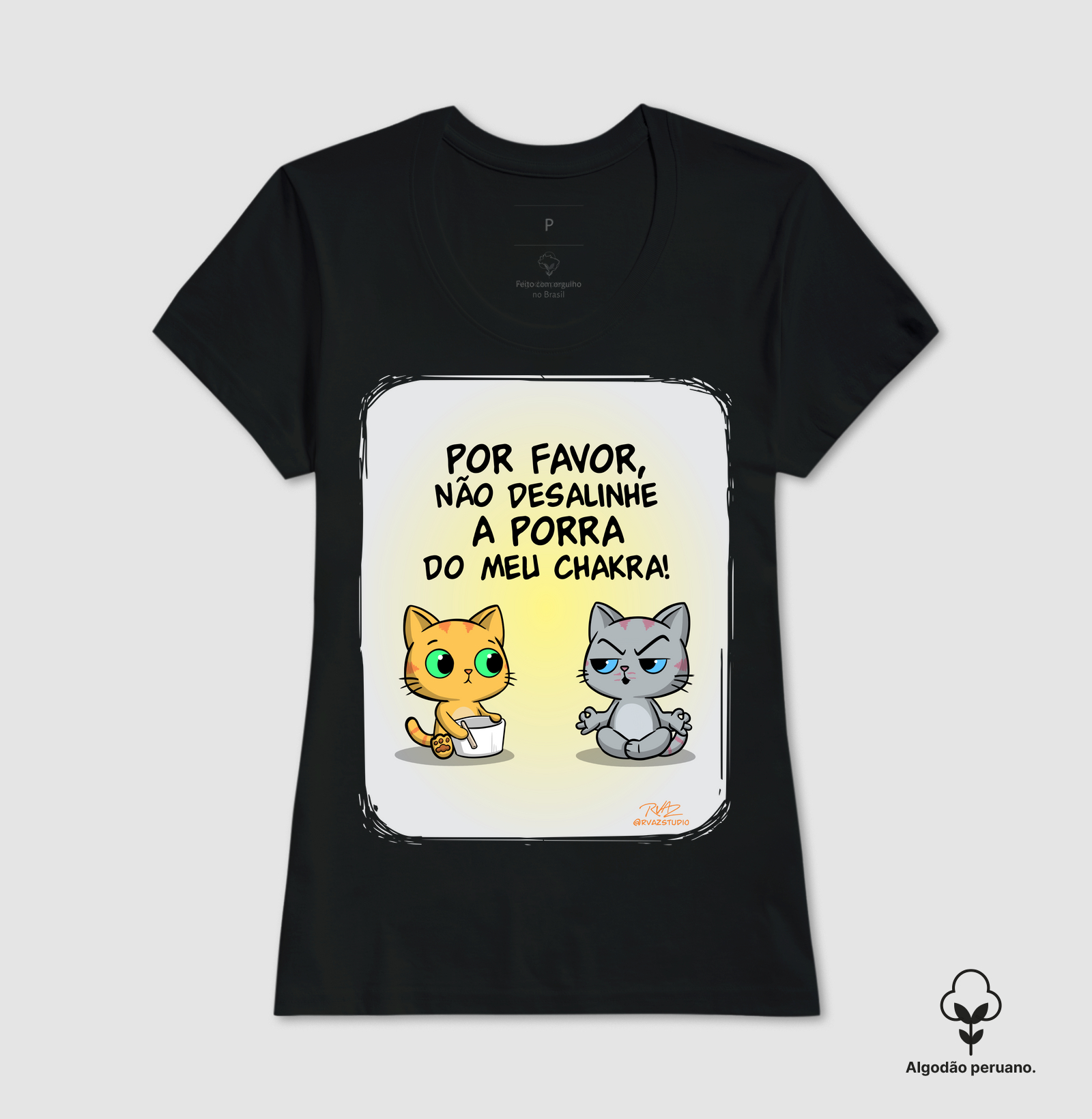 Camiseta Gato Sincero Chakra - Imagem 2