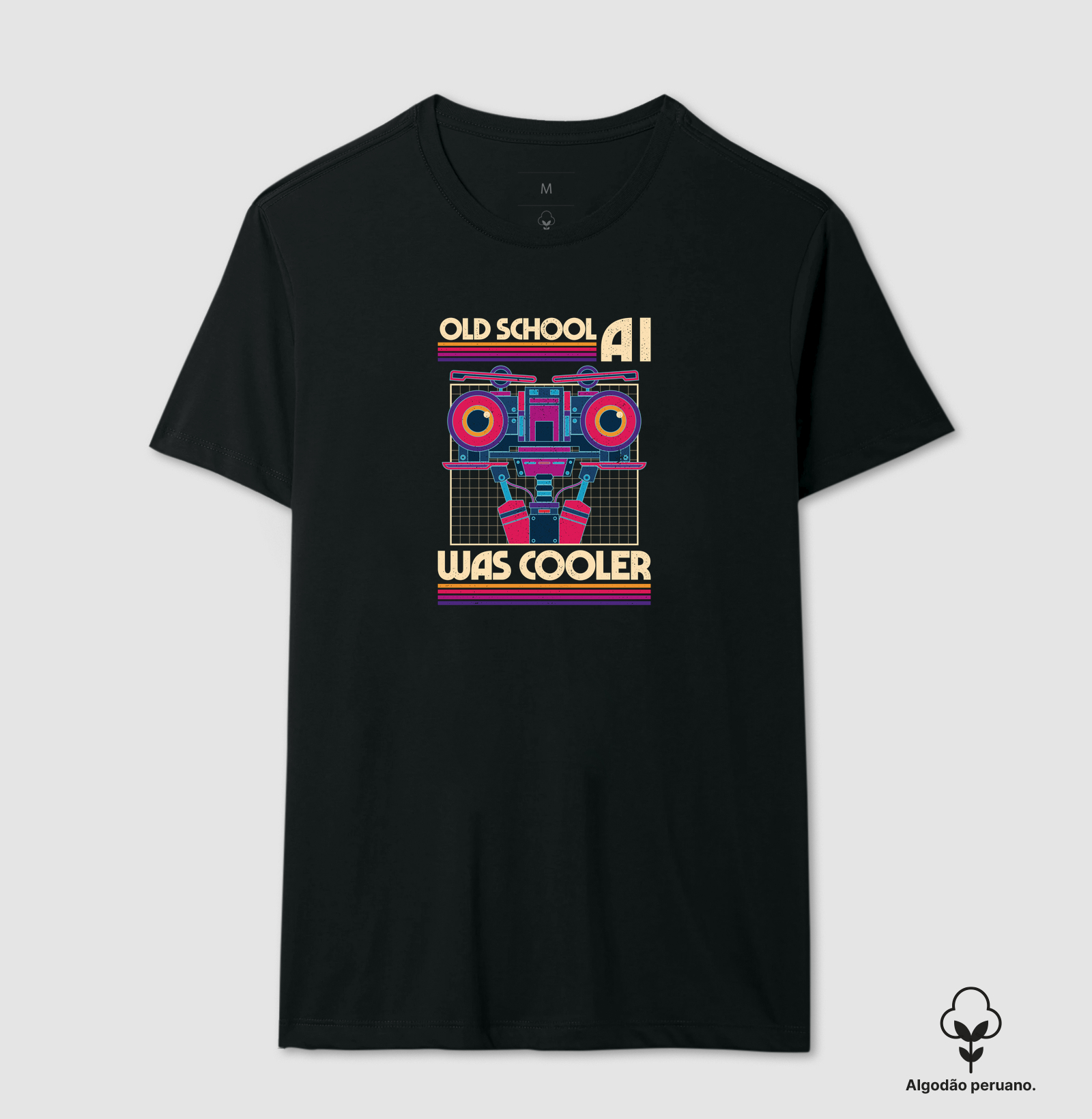 Camiseta Algodão Peruano Old School AI - Imagem 2