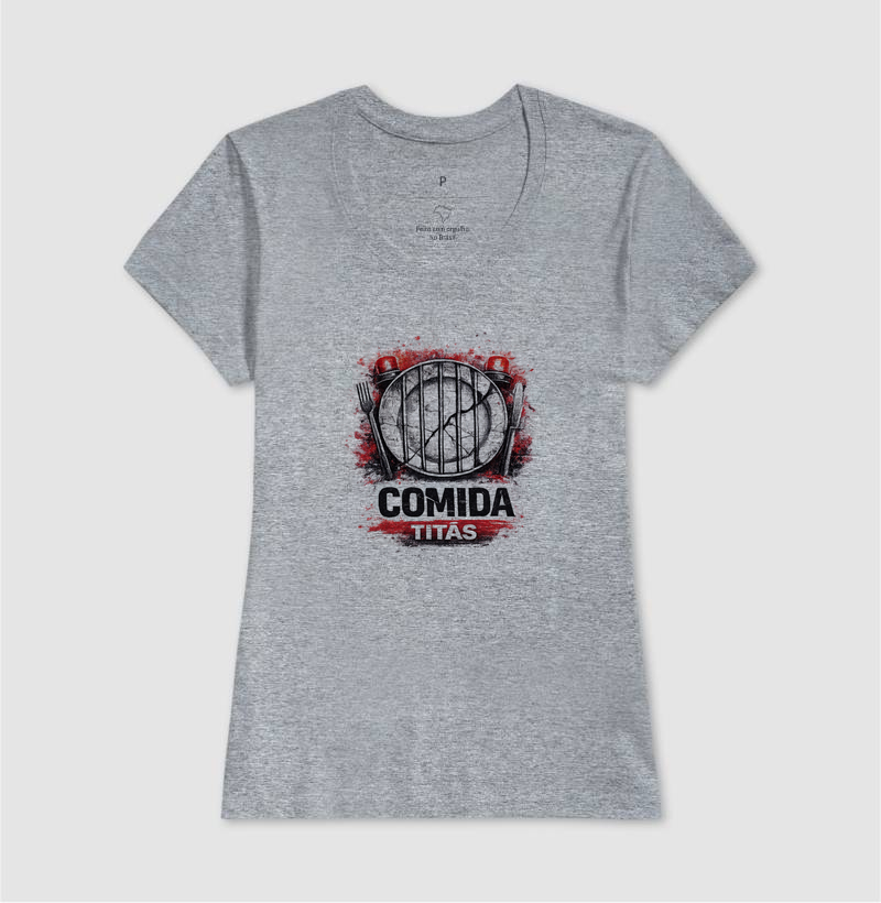 Camiseta Comida - Titãs. Coleção Música. Masculina e Feminina. Algodão Peruano. - Imagem 9