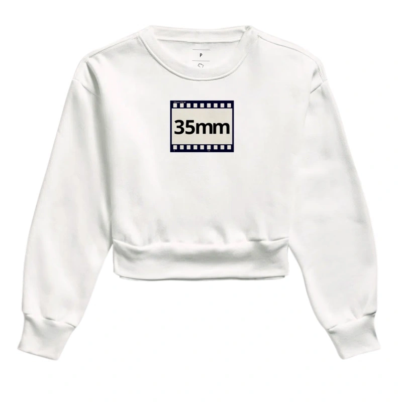 Moletom cropped feminino filme 35mm - Imagem 3