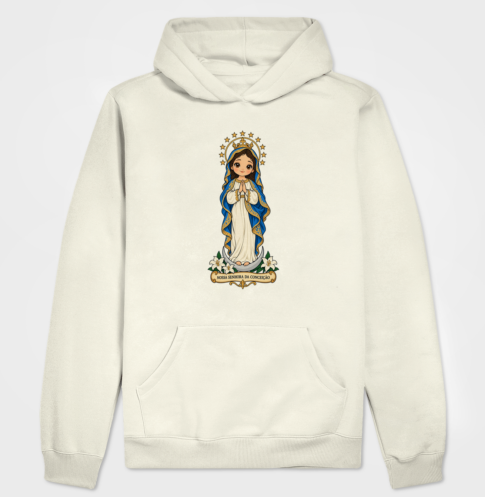 Nossa Senhora da Conceição estilo chibi - Imagem 3