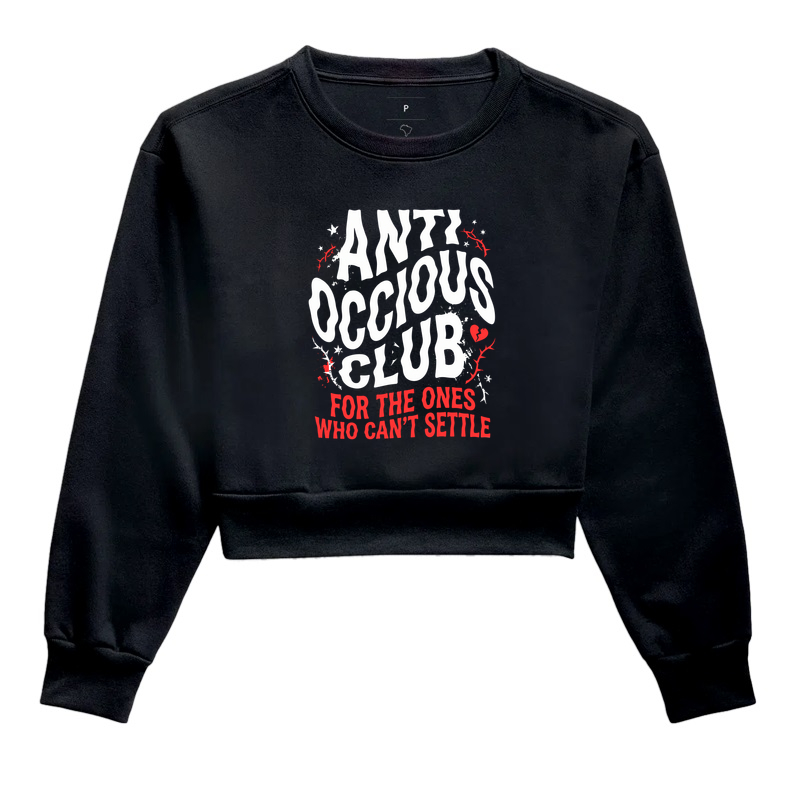 Cropped Moletom - FOR THE ONES WHO CAN'T SETTLE - Imagem 3