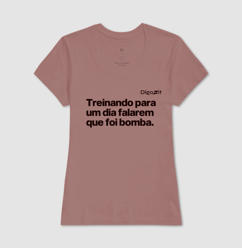 CAMISETA ACADEMIA TREINANDO PARA FALAREM QUE FOI BOMBA - Imagem 17