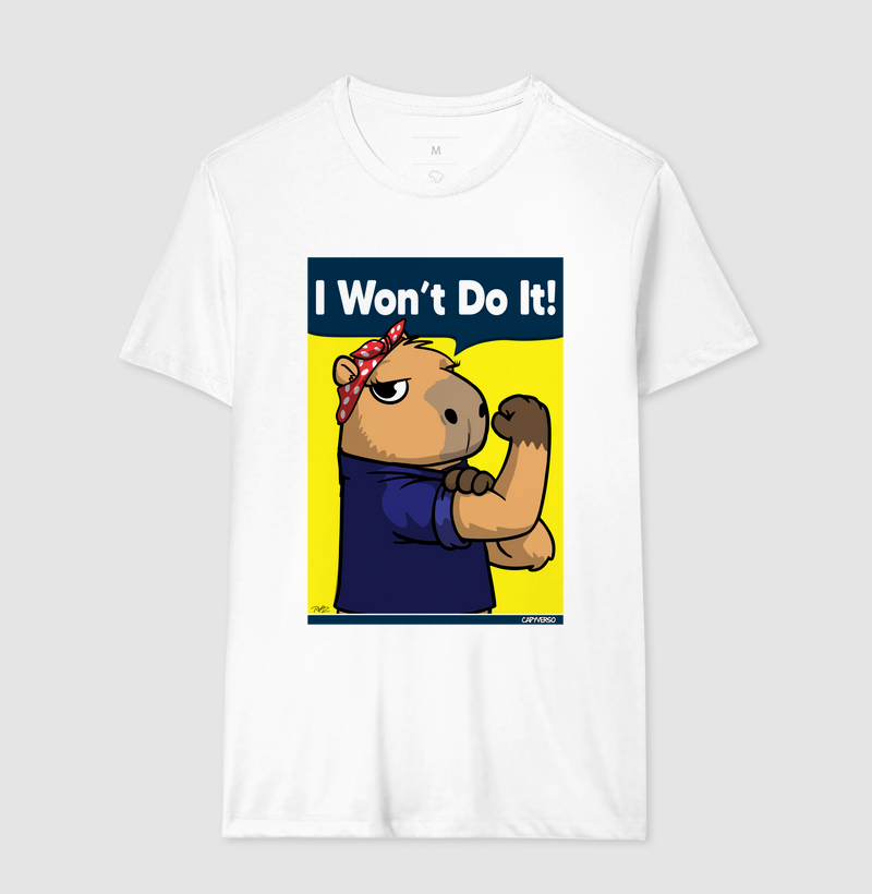 Camiseta Capivara I won’t do it! - Imagem 4