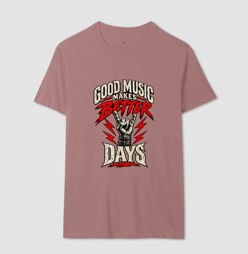 Camiseta Rock Good Music Makes Better Days – Estampa Rock’n’Roll - Imagem 12