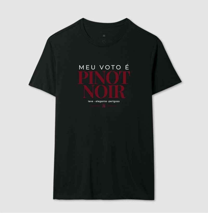 Camiseta “Meu Voto é Pinot Noir” – Wine Minimalista - Imagem 2