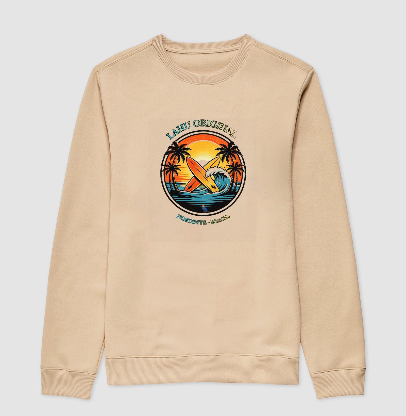 “Sinta a energia das ondas nordestinas com a estampa Lahu Original. Cores vibrantes, estilo surf e alma brasileira — feita para quem carrega o sol e o mar no coração. Vista o Nordeste, vista Lahu!” - Imagem 3