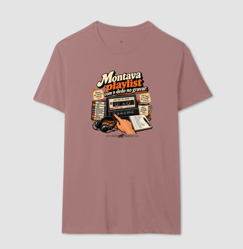 MONTAVA PLAYLIST COM O DEDO NO GRAVAR - Modo Capivara - Camiseta - Imagem 16