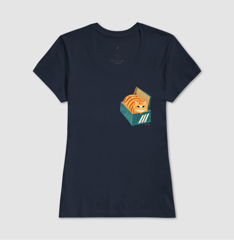 Camiseta Gato na Caixa de Sapato - Imagem 7