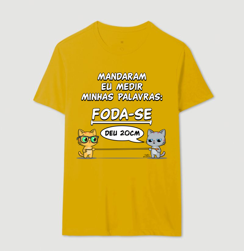 Camiseta Gato Sincero Medir Palavras - Imagem 14