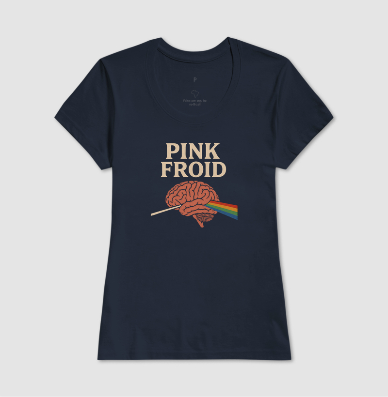 Camiseta Pink Froid.  Coleção Música. Masculina e Feminina. Algodão Premium. - Imagem 6