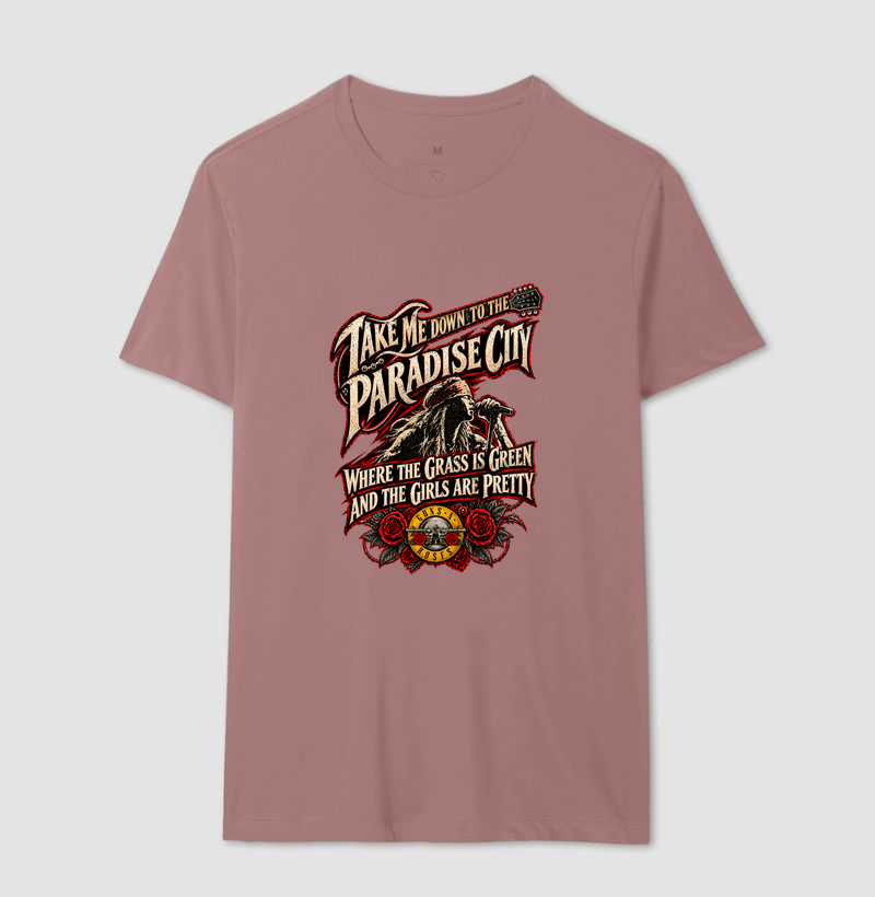Camiseta Rock Paradise City – Guitarra e Rosas | Iron Malte - Imagem 16