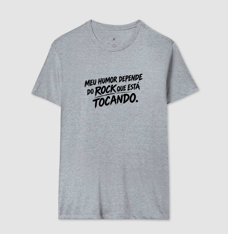 Camiseta Meu Humor Depende do Rock que Está Tocando - Imagem 7