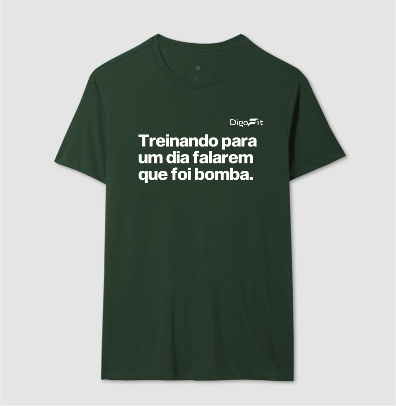CAMISETA ACADEMIA TREINANDO PARA FALAREM QUE FOI BOMBA - Imagem 12