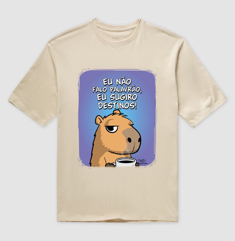 Camiseta Capivara Sugiro Destinos - Imagem 3