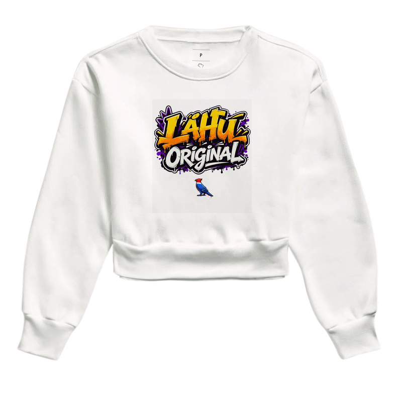 O grafite LÄHU Original brilha em tons vibrantes de laranja e roxo, traduzindo energia e movimento. Mistura perfeita entre arte de rua e moda contemporânea, feita para quem vive o estilo com propósito. - Imagem 3