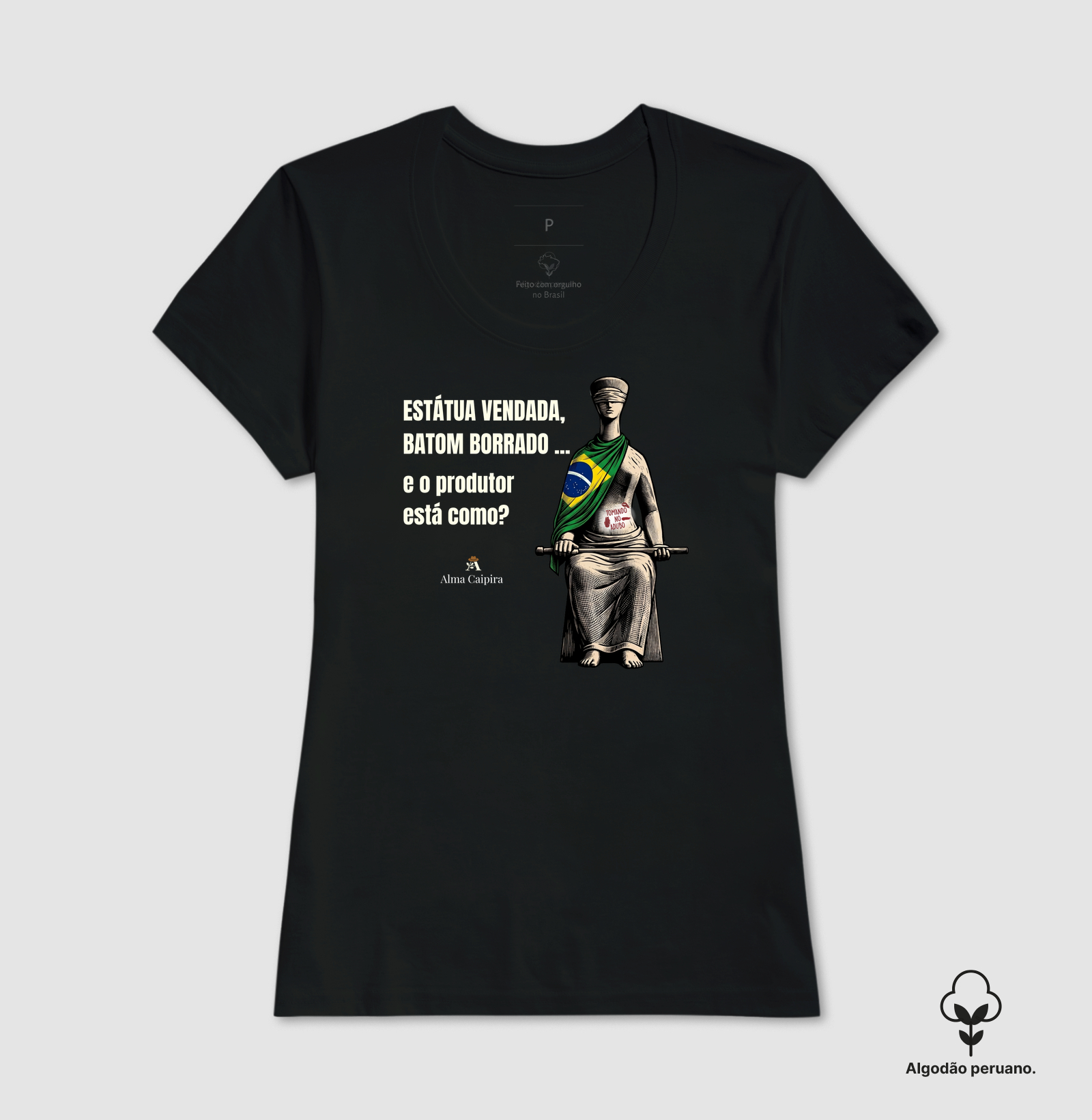 Estátua vendada, batom borrado, e o produtor está como? (tomando no adubo) - Imagem 3