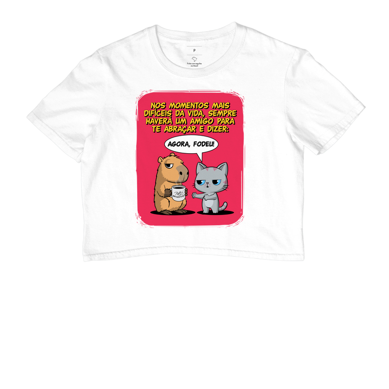 Camiseta Capivara e Gato Amigos - Imagem 3