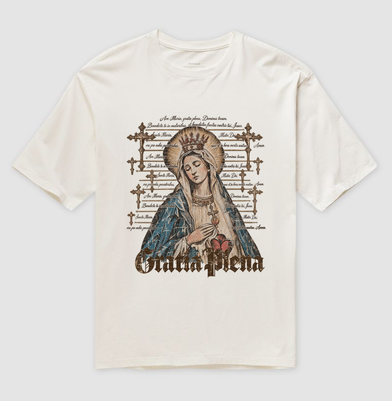 Tshirt Oversized Gratia Plena - Imagem 2