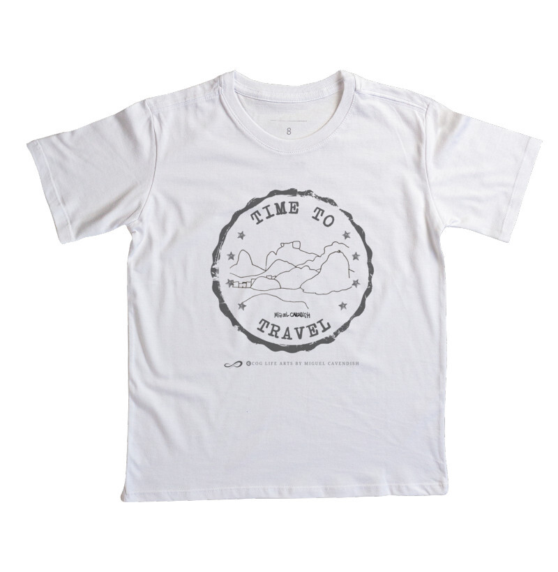 Camiseta Infantil Time To Travel  by Miguel Cavendish