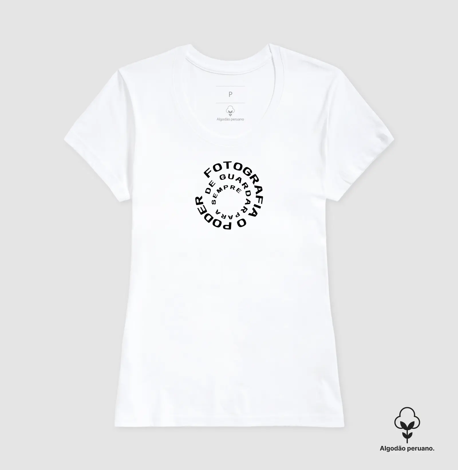 Camiseta Premium algodão Pruano fotografia o poder de guardar para sempre - Imagem 5