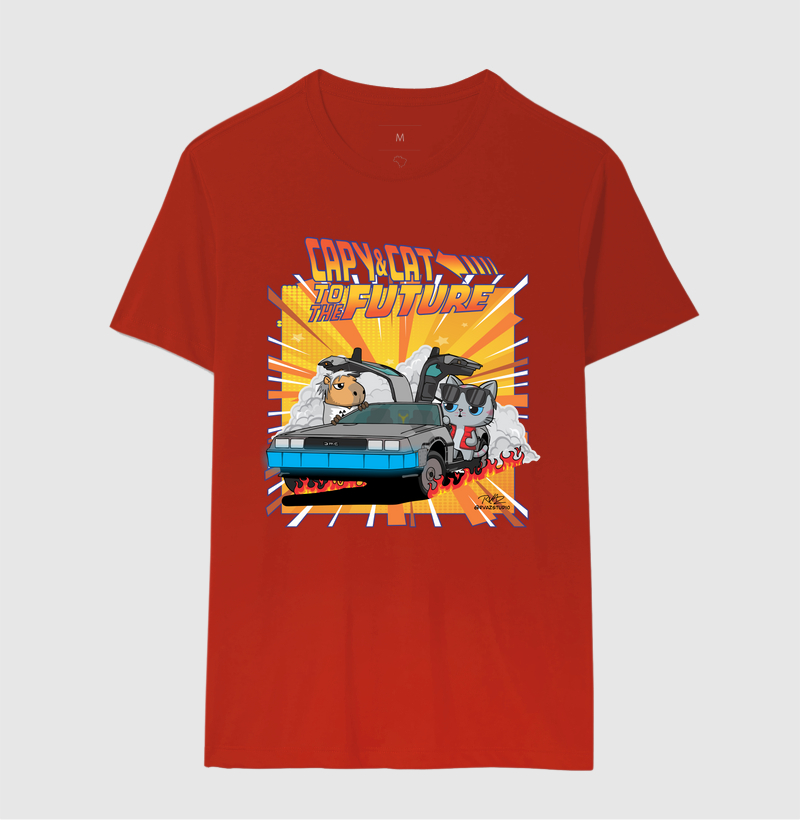 Camiseta Capy & Cat to the Future - Imagem 10