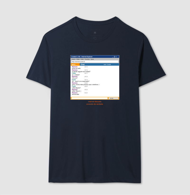 Camiseta "Pera, Minha Mãe Precisa Usar o Telefone" - Imagem 7