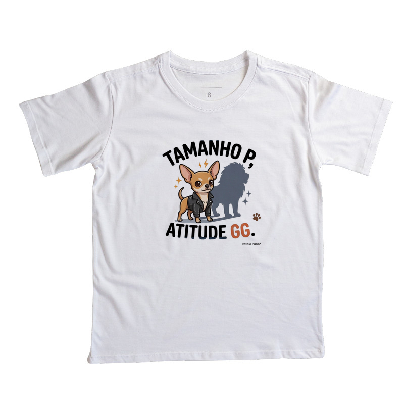 CAMISETA INFANTIL CHIHUAHUA TAMANHO - Imagem 5