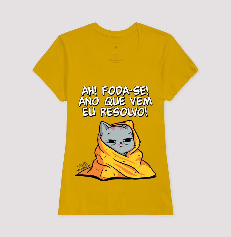 Camiseta Gato Sincero Ano que vem - Imagem 15