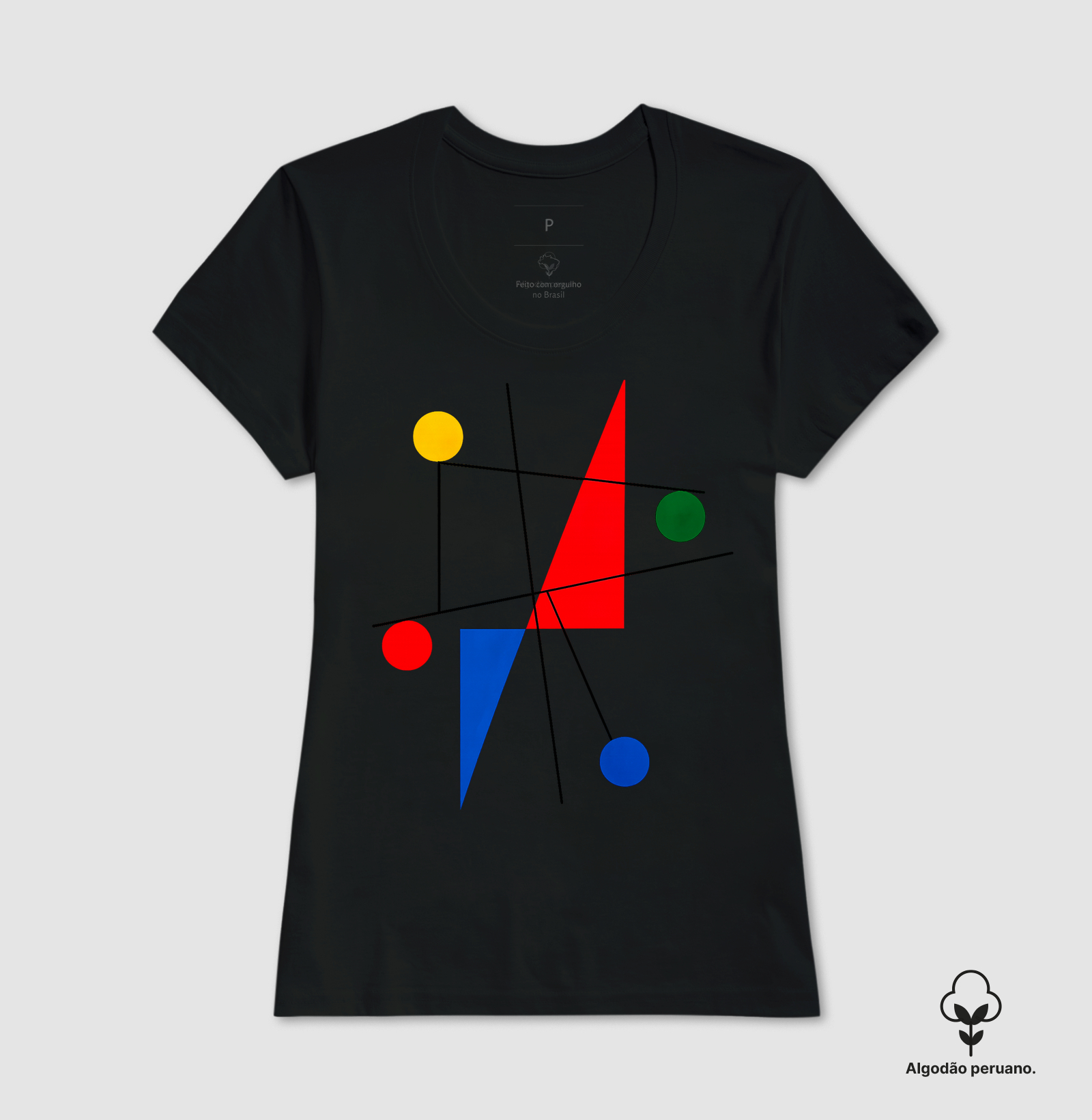 Camiseta Sophie Taeuber-Arp Untitled 1932 Algodão Peruano Tanguis - Imagem 3