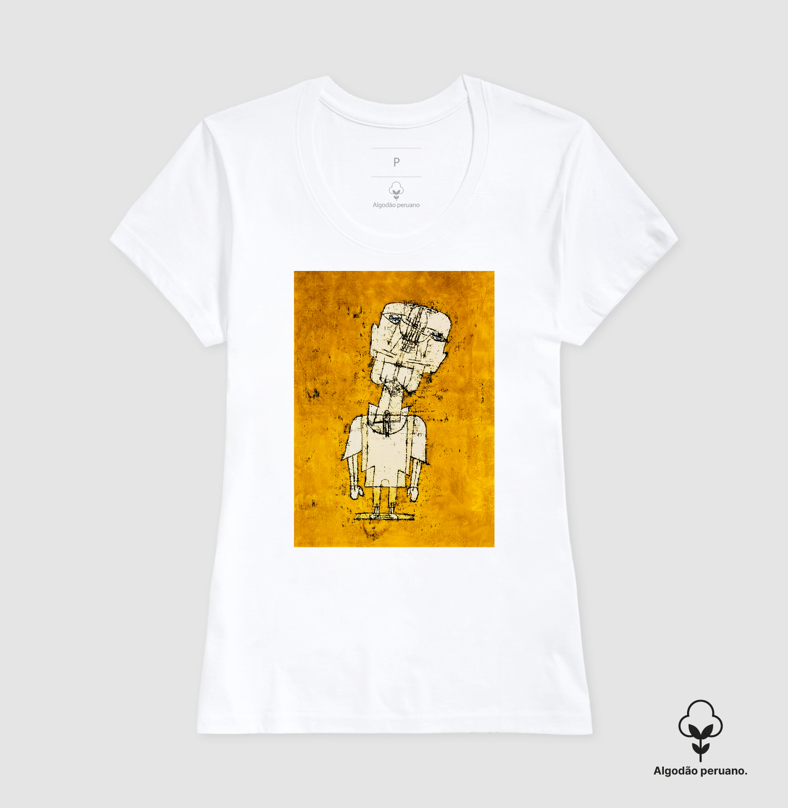Camiseta Paul Klee Ghost of a Genius Algodão Peruano - Imagem 7
