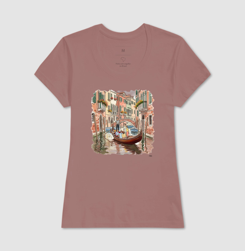 Camiseta Algodão Premium - Passeio de Gôndola  - Imagem 17