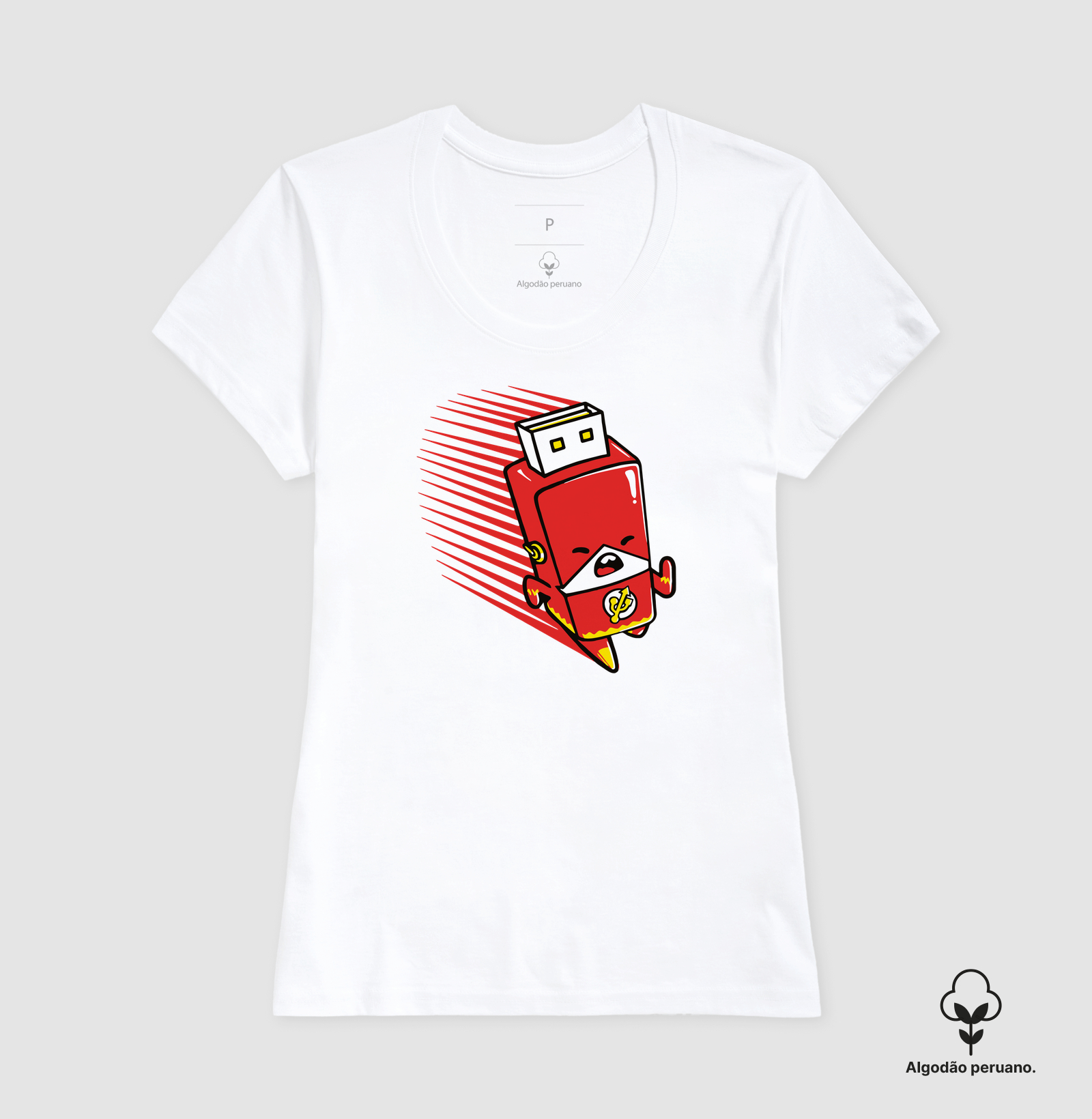 Camiseta Algodão Peruano Flash-Drive - Imagem 4