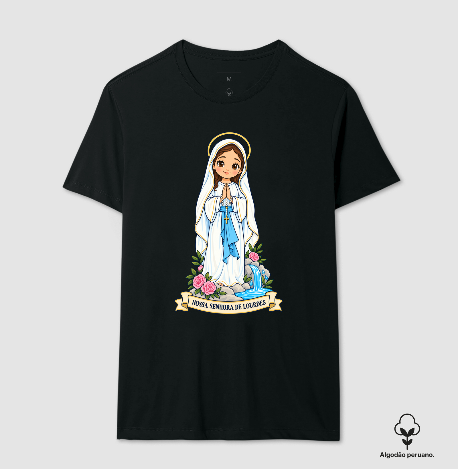 Nossa Senhora de Lourdes estilo chibi - Imagem 4