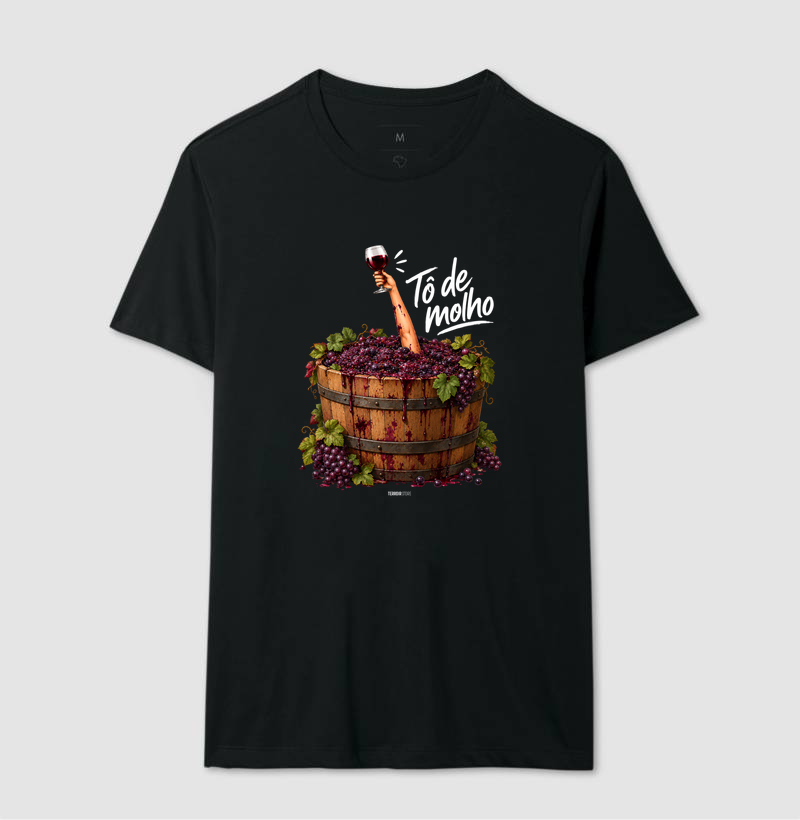Camiseta Vinho - “Tô de Molho” – Humor & Wine Mood - Imagem 2