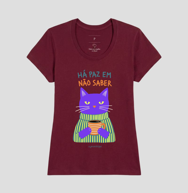 Camiseta Há Paz em Não Saber - Imagem 17