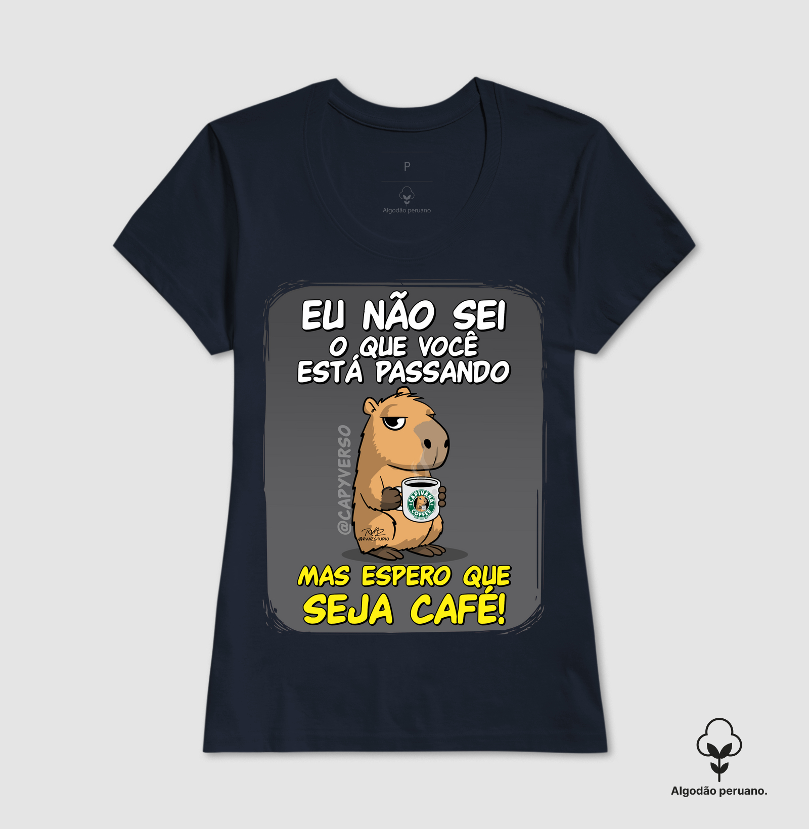 Camiseta Capivara Seja Café - Imagem 3