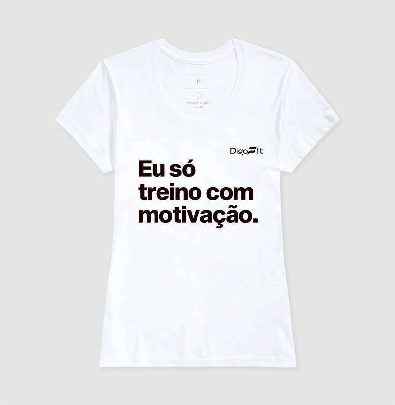 CAMISETA ACADEMIA EU SÓ TREINO COM MOTIVAÇÃO - Imagem 5