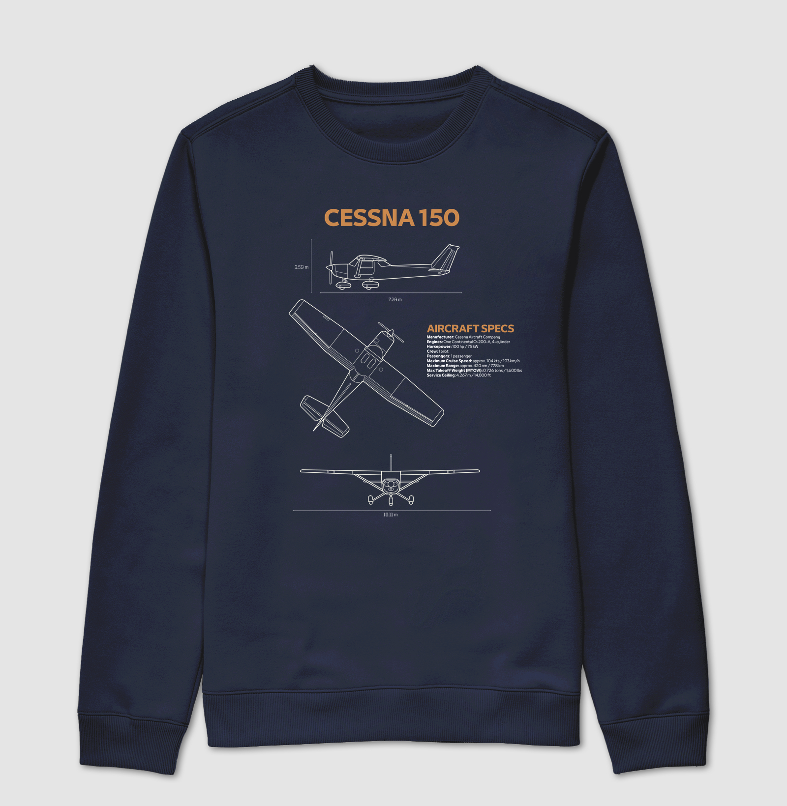 Cessna 150 | Blueprint - Imagem 5