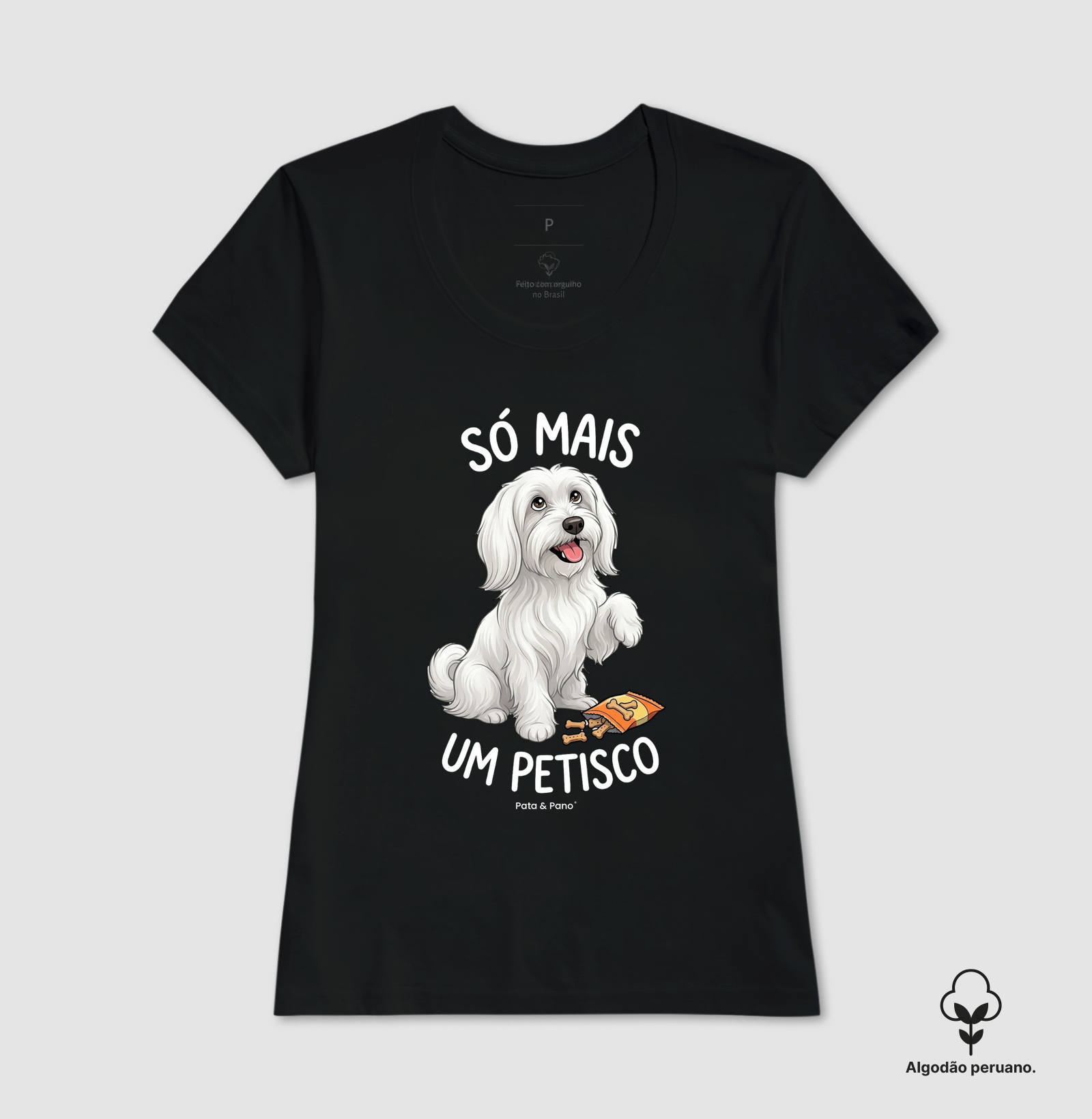CAMISETA ALGODÃO PERUANO MALTÊS PETISCO - Imagem 3