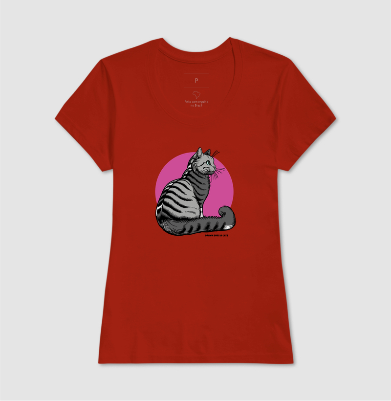 Gato cinza e fundo rosa - Imagem 12