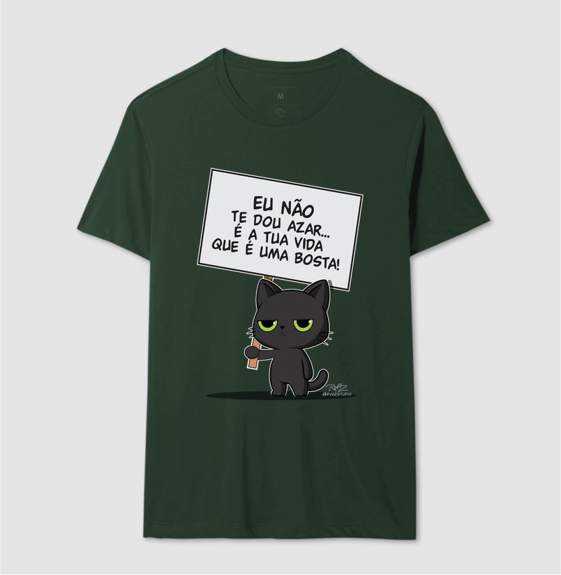 Camiseta Gato Sincero Azar - Imagem 12