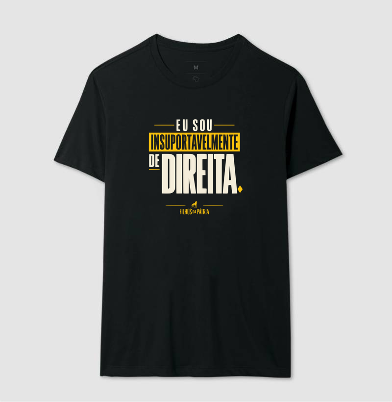 Camiseta Eu Sou Insuportavelmente de Direita - Imagem 5