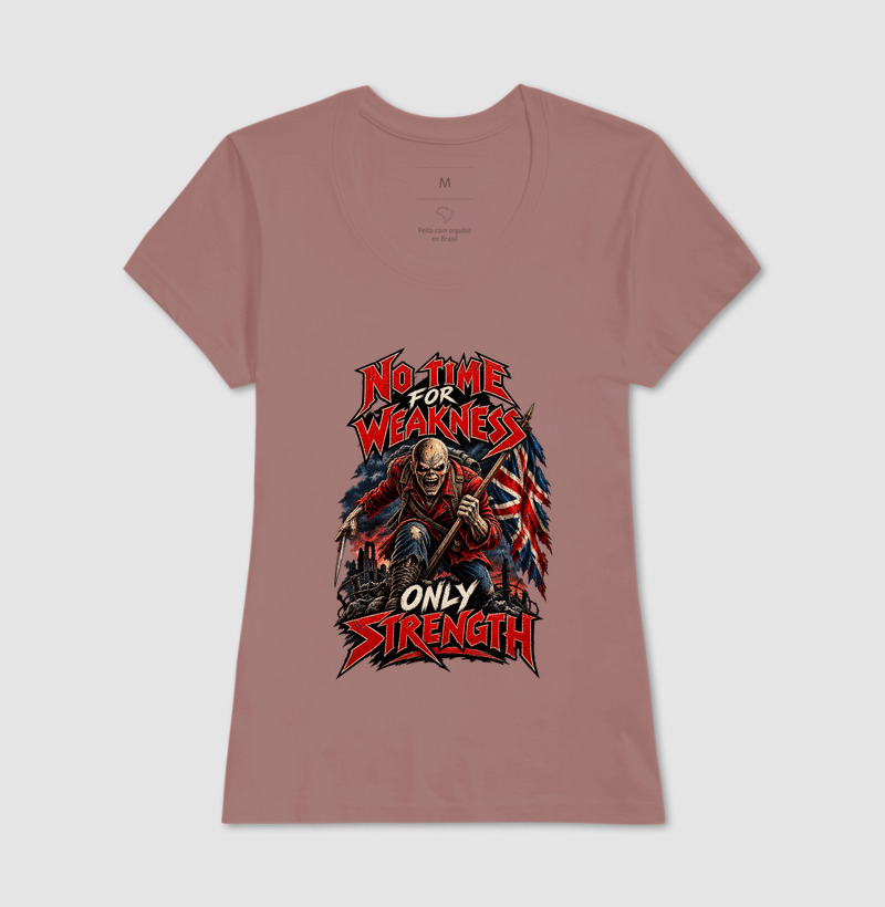 Camiseta Heavy Metal No Time for Weakness - Imagem 13